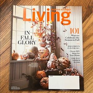 Martha Stewart Living Magazine Autumn Harvest Decor October 2020 Recipes Crafts